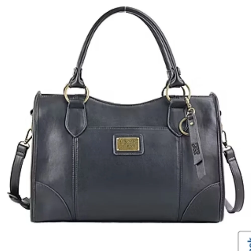 Frye and Co. black Core Satchel NWOT Shoulder Bag - Picture 4 of 11